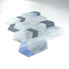 Vibrant Blue Stained Glass Mosaic for Indoor Walls-ZSS22