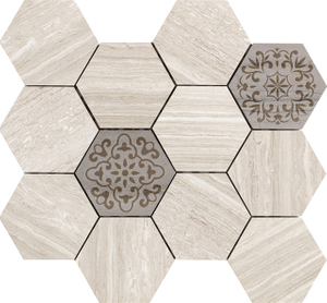 Natural Stone Mosaic Tile Backsplash｜Musivo｜Hexagon