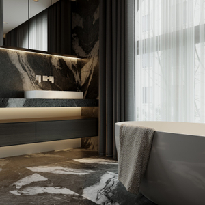 600x1200mm Black Marble Veins Tiles-P6232