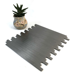 Silver Aluminum Backsplash Tiles