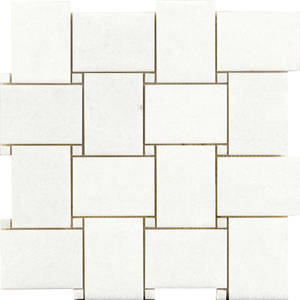 Marble Hexagon Backsplash - Thassos White