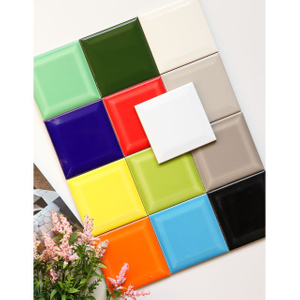 Colorful Beveled Subway Tile 100mm
