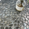 Elegant Black Brushed Aluminum Mosaic-SAB35