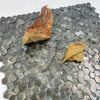 Industrial Black Solid Aluminum Mosaic Tiles-SAB34