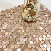 Industrial Rose Gold Solid Aluminum Mosaic-SAK04