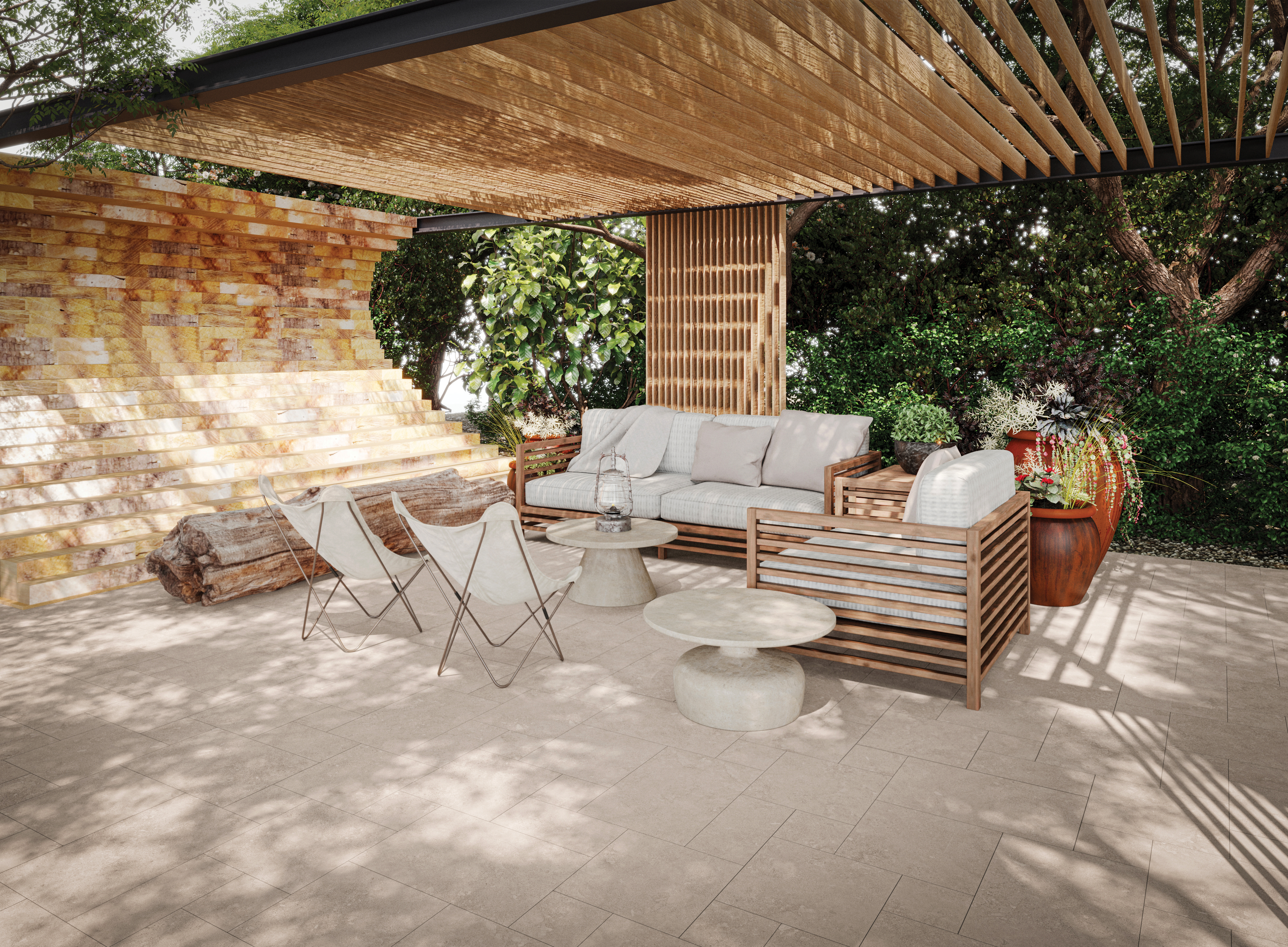 French Pattern Seamless Indoor-Outdoor Design NAT01F