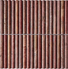 Red Travertine Cylinder Rod Mosaic-TRR22