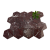Rosso Levanto Hexagon Marble Mosaic Tile-JLH27