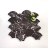 Rosso Levanto Fan Scale Marble Mosaic Tile-JLH29