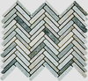 Emerald Marble Herringbone Mosaic-EME13