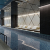 Matte Finish Swimming Pool Mosaic Tile 97x97mm-Amazon Blue