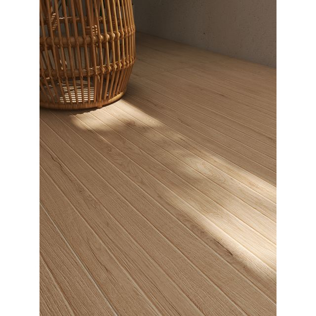 Wood Look Tile Floor In Balcony–FT01