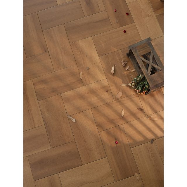 Dark Brown Wood Look Porcelain Tile-KK23