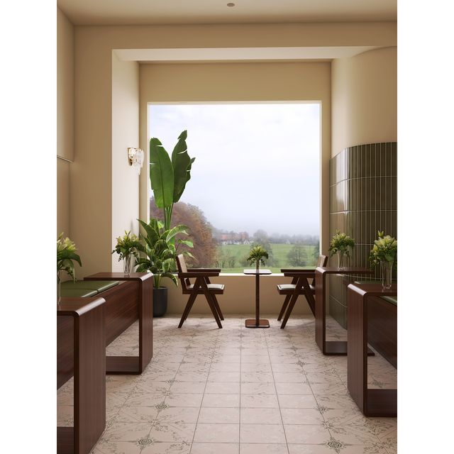 248X248mm Retro Patterned Floor Tiles-LS09