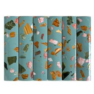 Blue Terrazzo Mosaic Tiles