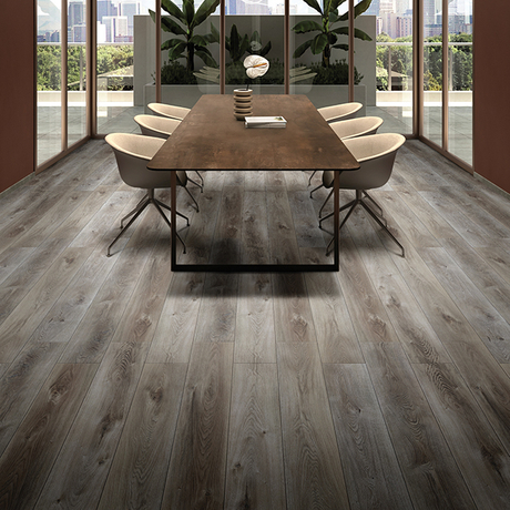 Anti Slip Waterproof LVT Click Flooring 6''X36'' UV Coating