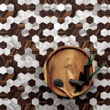 Wood Look PVC Mosaic Tile