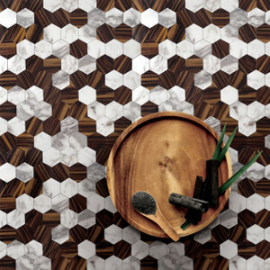 Wood Look PVC Mosaic Tile