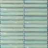 Ceramic Mosaic Tile Backsplash Round Shape Glossy Green 