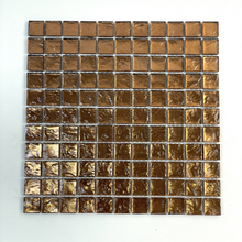 Gold Electroplated Glass Tile Sheet