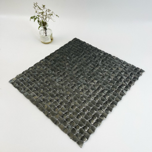 Premium Black Aluminum Mesh-Mounted Mosaic-SAB32