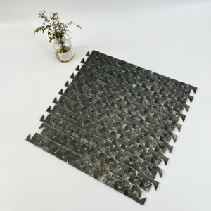 Black Aluminum Mosaic for DIY Projects-SAB38