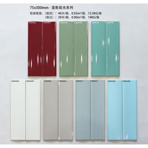 75X300 Vertical Gloss Subway Tile