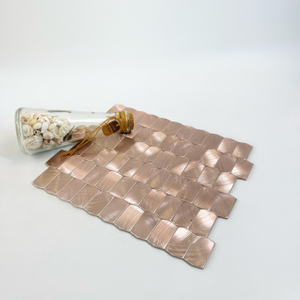 Shiny Rose Gold Aluminum Mosaic-SAK10