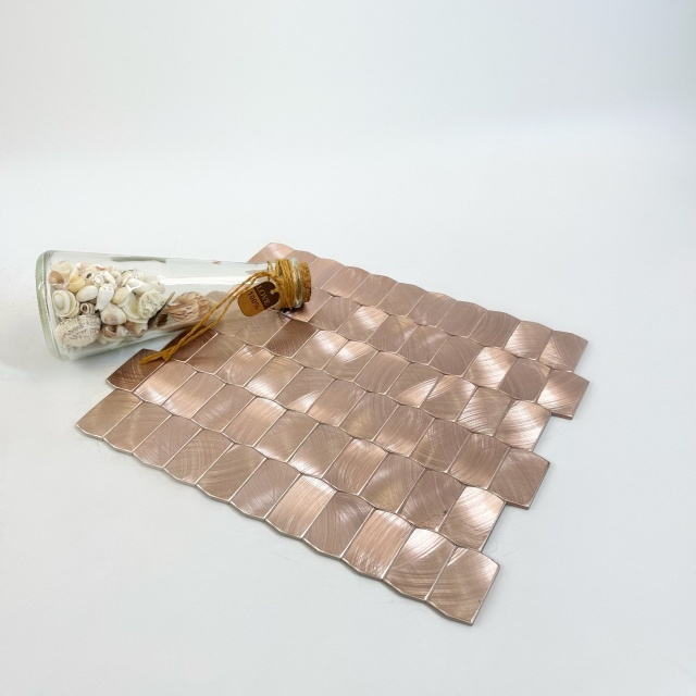 Shiny Rose Gold Aluminum Mosaic-SAK10