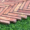 Red Travertine Herringbone Mosaic-TRR13