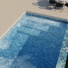Textured Ceramic Mosaic Tile for Pools 97x97mm-Blue Lapis
