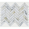 Kajin Gold Herringbone Marble Mosaic-ZGG20