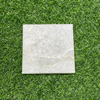 White Base Green Vein Marble Mosaic–EME25
