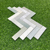 Emerald Marble Chevron Mosaic-EME20