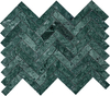 Indian Green Marble Chevron Mosaic–IND20 