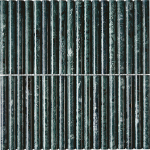 Indian Green Marble Cylinder Rod Mosaic–IND22 