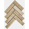 Herringbone Beige Travertine Mosaic -TRV20