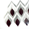 Rose-Shaped Colored Glass Mosaic Tile-KQS70