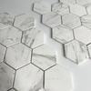 White Hexagon Marble Mosaic
