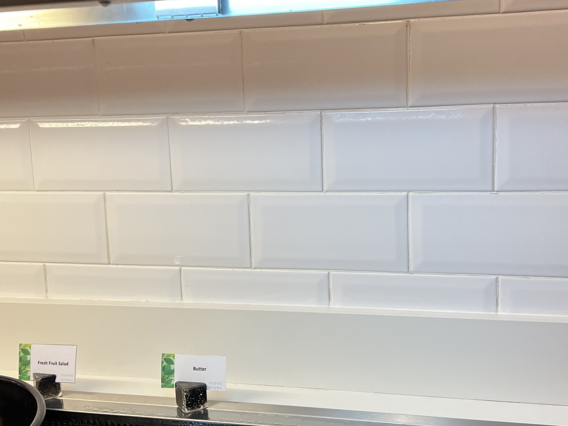 white subway tile backsplash