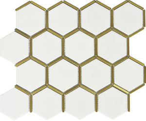 Metal and Mable Stone Mosaic