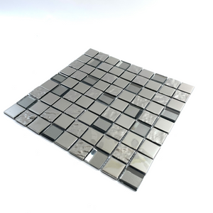 Silver Electroplated Glass Mosaic -DGS21 Barhoo