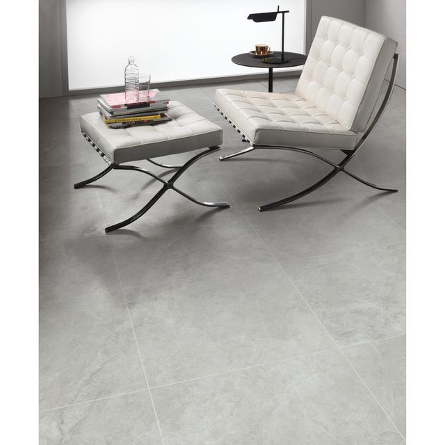 Commercial Building Porcelain Tile-Nova Stone Rice Grey