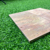 Red Travertine Square Mosaic Tile-TRR25