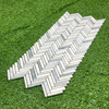 Emerald Marble Herringbone Mosaic-EME13