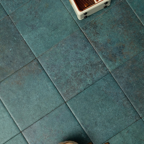 Antique Blue Pool Tile 150x150mm