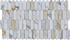 Calacatta Gold Fish Scale Marble Mosaic-CAG21