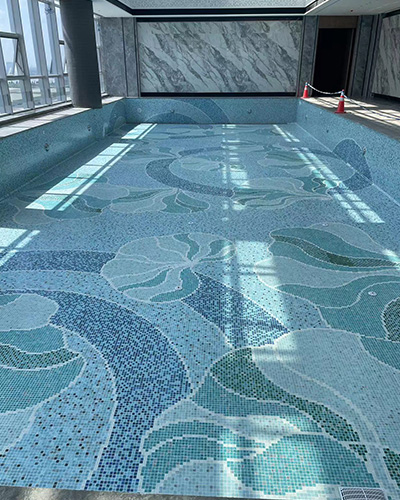 Hotel-Swimming-Pool-Mosaic-Project（2）