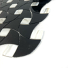 Black Stained Glass Mosaic Sheets for Modern Interiors-NTS03
